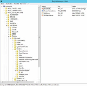 Windows Update Server WSUS manuell in Registry konfigurieren – Thomas ...