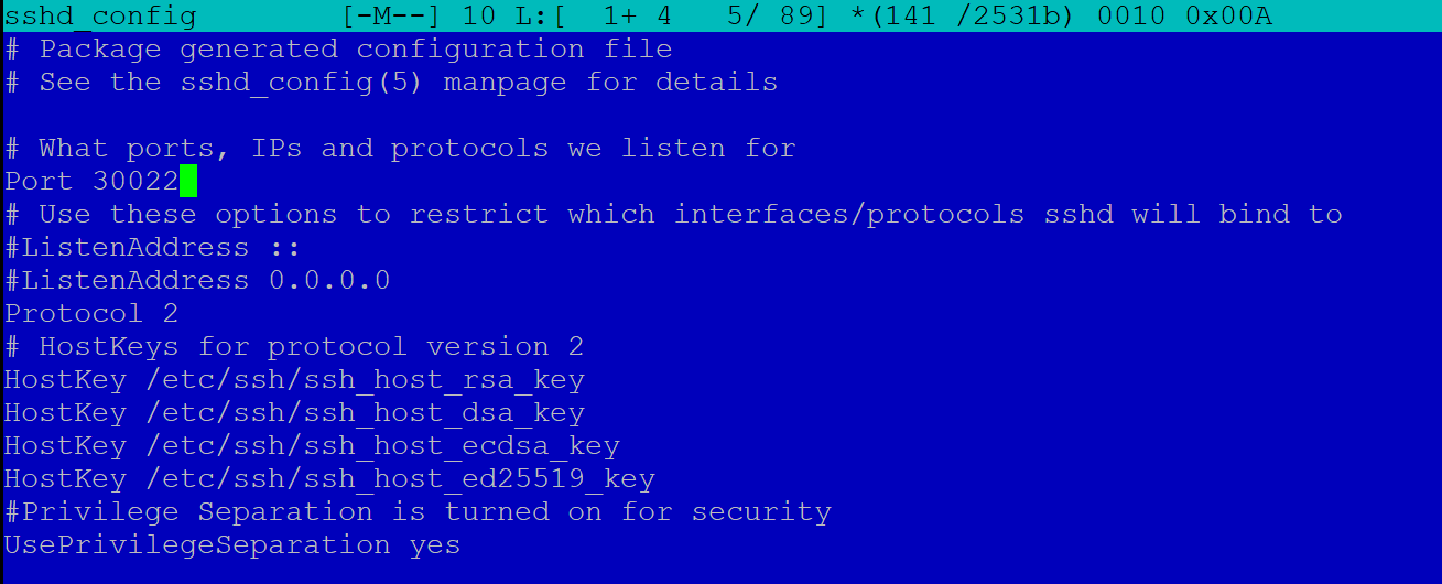Linux SSH Port ändern