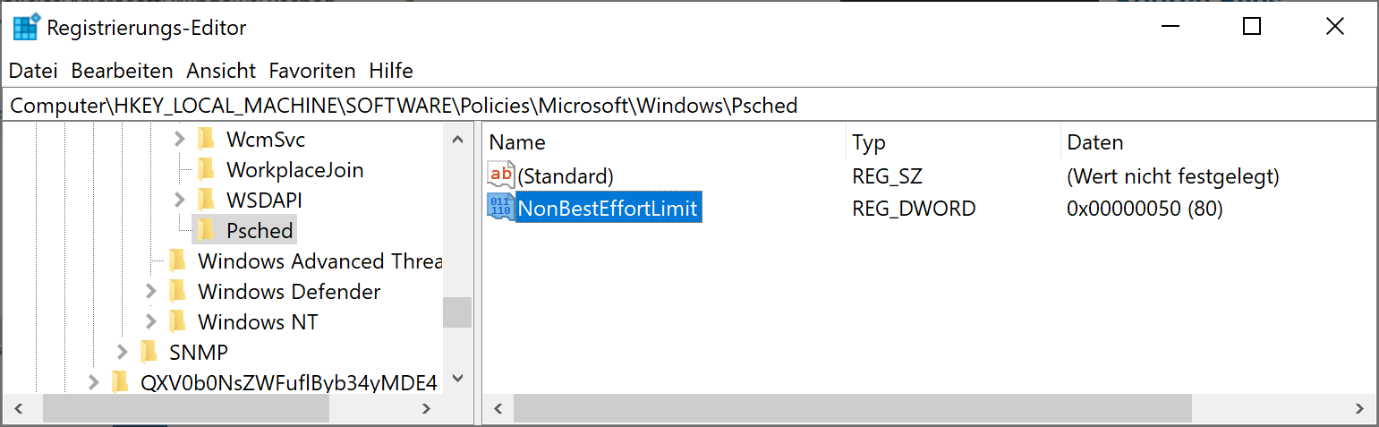 Konfigurieren Sie die reservierbare Bandbreite in Windows 10 – Thomas ...