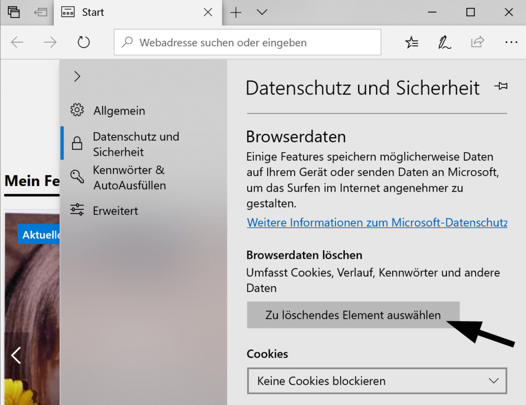 Browserdaten in Microsoft Edge löschen Thomas knoefel