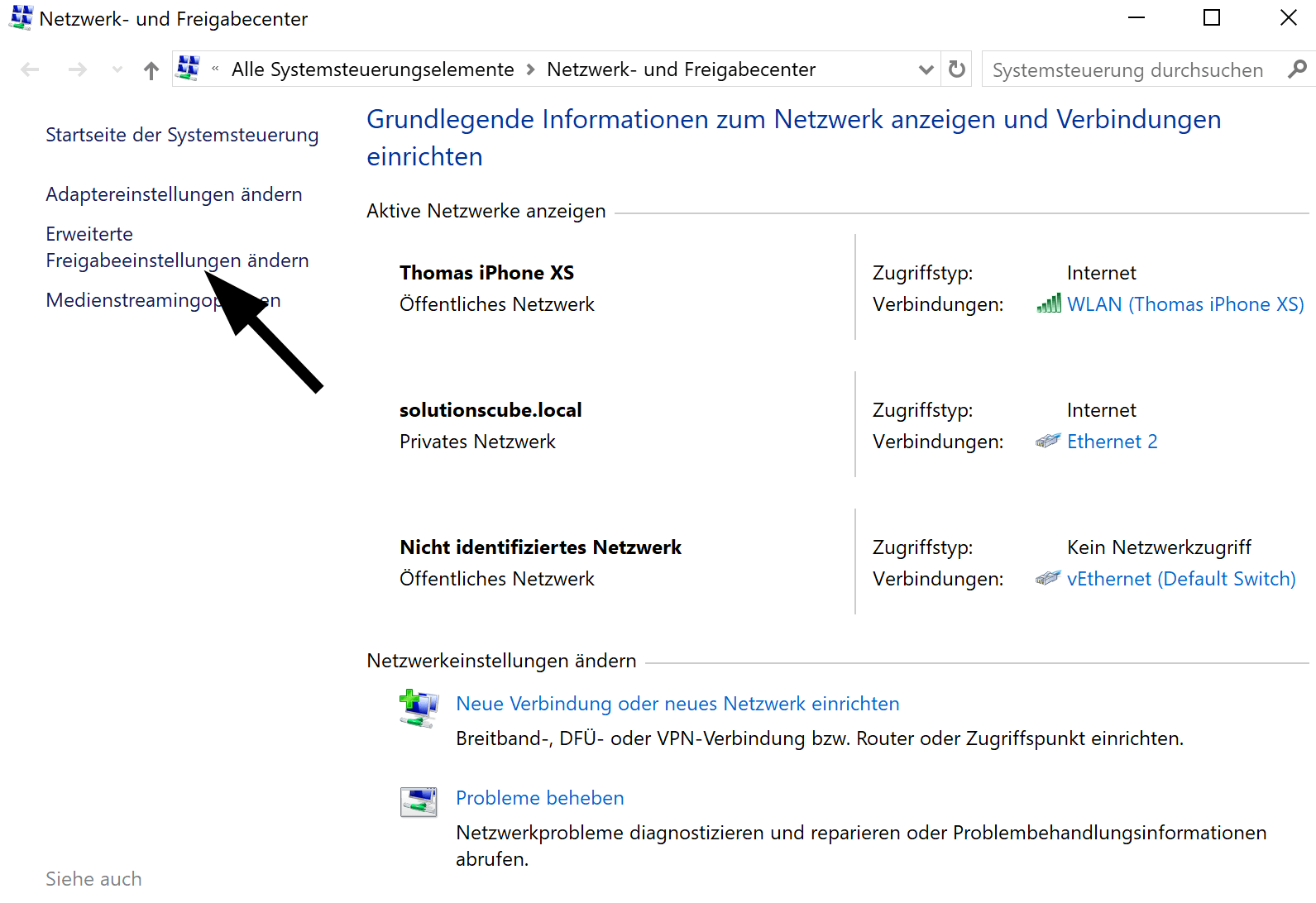 Konfigurieren der Netzwerkerkennung in Windows 10 - Thomas knoefel