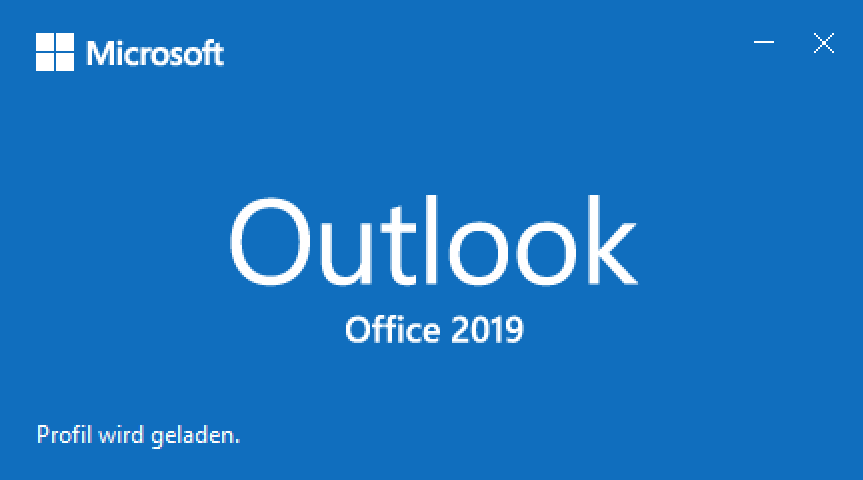 Microsoft Outlook hängt bei "Profil wird geladen"