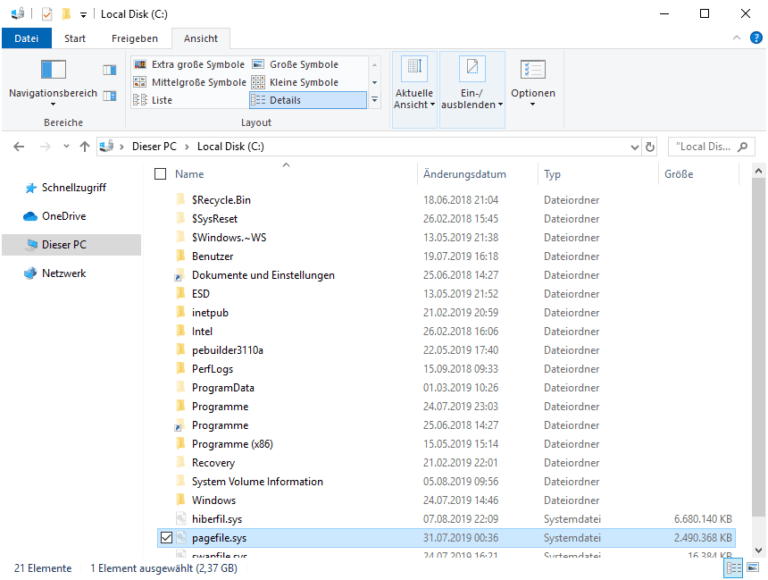 Was ist PAGEFILE.SYS in Windows? - Thomas knoefel